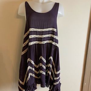 EUC Intimately Free People Purple Trapeze Slip